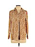 Banana Republic 100% Polyester Tan Long Sleeve Button-Down Shirt Size M (petite) - photo 1