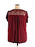 Meraki Burgundy Short Sleeve Top Size 3X - photo 2