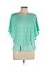 Coral Bay Teal Short Sleeve Top Size L (petite) - photo 1