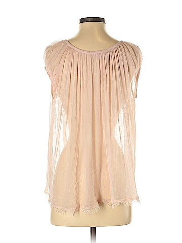 Jill Stuart Short Sleeve Silk Top (view 2)