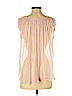 Jill Stuart 100% Silk Pink Short Sleeve Silk Top Size 4 - photo 2