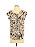 Joie Tan Short Sleeve Blouse Size S - photo 1