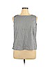 Elisabeth Blue Sleeveless Blouse Size 16 - photo 1