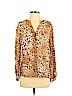 Joie Orange Long Sleeve Blouse Size S - photo 1