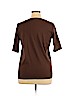 Jones New York Sport 100% Cotton Brown Short Sleeve Top Size 1X - photo 2