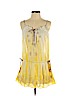 Free People 100% Rayon Yellow Casual Dress Size 6 - photo 1