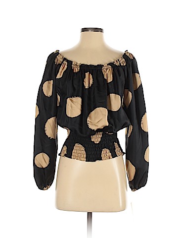 MICHAEL Michael Kors Long Sleeve Silk Top (view 1)