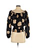 MICHAEL Michael Kors 100% Silk Black Long Sleeve Silk Top Size S - photo 1
