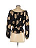 MICHAEL Michael Kors 100% Silk Black Long Sleeve Silk Top Size S - photo 2
