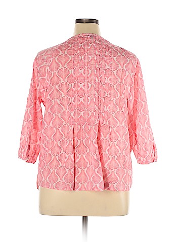 Talbots 3/4 Sleeve Button-Down Shirt (view 2)