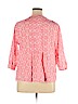 Talbots 100% Cotton Pink 3/4 Sleeve Button-Down Shirt Size XL - photo 2
