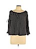 American Eagle Outfitters 100% Rayon Black 3/4 Sleeve Top Size L - photo 1