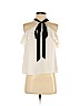 Ann Taylor LOFT 100% Polyester White Sleeveless Blouse Size XS (petite) - photo 1