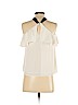 Ann Taylor LOFT 100% Polyester White Sleeveless Blouse Size XS (petite) - photo 2