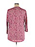 Liz Claiborne 100% Rayon Purple 3/4 Sleeve Top Size XL - photo 2