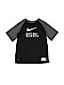 Nike 100% Polyester Black Active T-Shirt Size L (kids) - photo 1