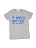 Diesel 100% Cotton Gray Short Sleeve T-Shirt Size 14 - photo 1