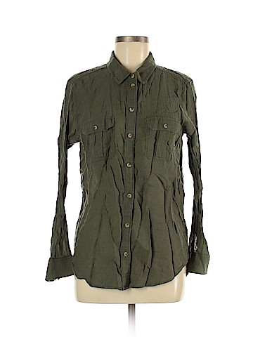 American Eagle Outfitters Long Sleeve Button-Down Shirt (view 1)