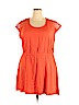 Ellos 100% Rayon Orange Casual Dress Size 18 - photo 1