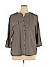 Notations Tan 3/4 Sleeve Blouse Size XL - photo 1