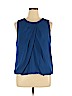 Max Studio 100% Polyester Blue Sleeveless Blouse Size XL - photo 1