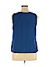Max Studio 100% Polyester Blue Sleeveless Blouse Size XL - photo 2