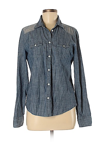 American Eagle Outfitters Long Sleeve Button-Down Shirt (view 1)