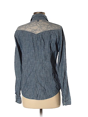 American Eagle Outfitters Long Sleeve Button-Down Shirt (view 2)