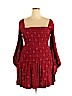 Free People 100% Viscose Red Casual Dress Size XL - photo 1