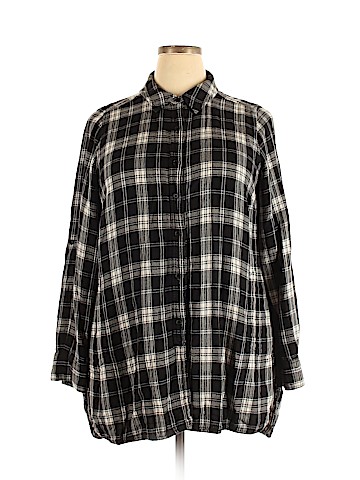 Lane Bryant Long Sleeve Button-Down Shirt (view 1)