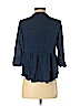 Rewind 100% Rayon Blue 3/4 Sleeve Top Size S - photo 2