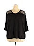 Shannon Ford New York Black 3/4 Sleeve Top Size 2X - photo 1