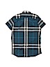 Burberry 100% Cotton Checkered-gingham Blue Short Sleeve Button-Down Shirt Size 12 - photo 2