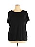Ava & Viv Black Short Sleeve T-Shirt Size 2X - photo 1