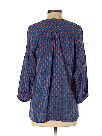 Diane von Furstenberg Long Sleeve Silk Top (view 2)