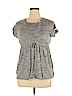 Lands' End Gray Short Sleeve Top Size 14 - photo 1