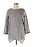 Assorted Brands 100% Polyester Gray Long Sleeve Blouse Size XL - photo 1