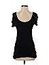 Express 100% Rayon Black Short Sleeve Top Size S (petite) - photo 1