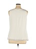 White House Black Market 100% Polyester Ivory Sleeveless Top Size XL - photo 2