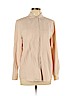 Lord & Taylor 100% Silk Tan Long Sleeve Silk Top Size 12 (petite) - photo 1