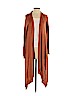 DKNY Orange Silk Cardigan Size S - photo 1