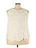Torrid 100% Rayon White Sleeveless Blouse Size 1X Plus (1) - photo 1