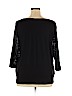 FDJ 100% Polyester Black 3/4 Sleeve Blouse Size XL - photo 2
