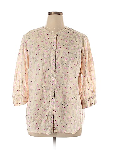 Lane Bryant 3/4 Sleeve Button-Down Shirt (view 1)