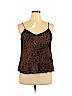 Zara TRF 100% Polyester Brown Sleeveless Blouse Size XL - photo 1