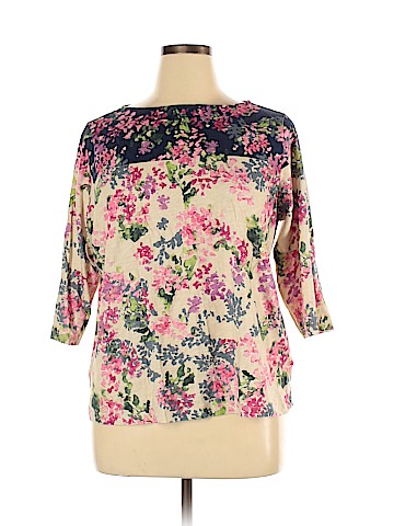 Lands' End 3/4 Sleeve T-Shirt (view 1)