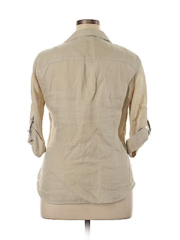 Zara Basic Long Sleeve Button-Down Shirt (view 2)