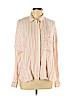 H&M 100% Viscose Pink Long Sleeve Button-Down Shirt Size 12 - photo 1