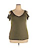 Cupio 100% Viscose Green Short Sleeve Top Size XL - photo 1