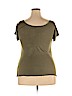 Cupio 100% Viscose Green Short Sleeve Top Size XL - photo 2